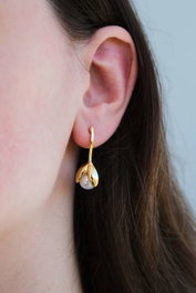 Heliophilia Silver Gld-Lalin-Kup Pendientes de Latón Dorados